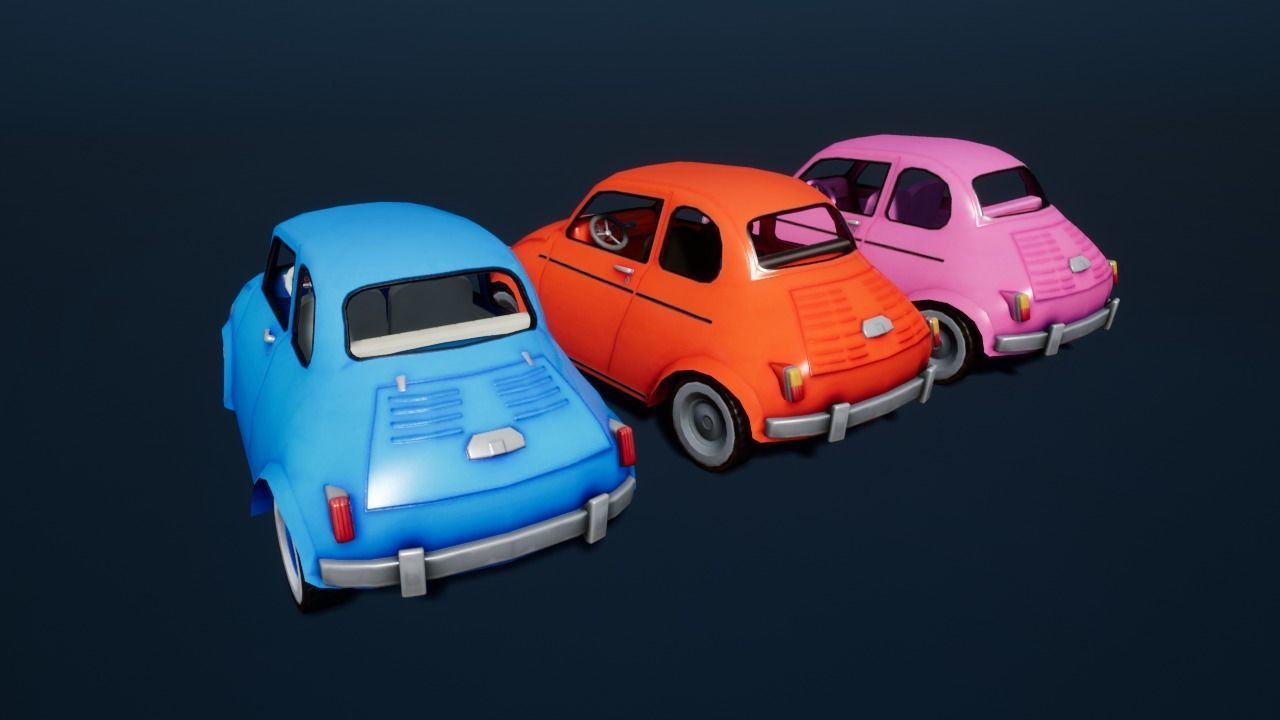 Stylized Car 03 Low-poly 3D model_1
