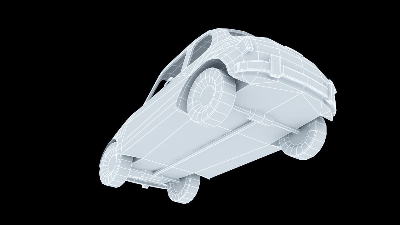 Stylized Car 03 Low-poly 3D model_10
