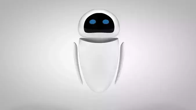 Eve Robot - Wall-E Low-poly 3D model