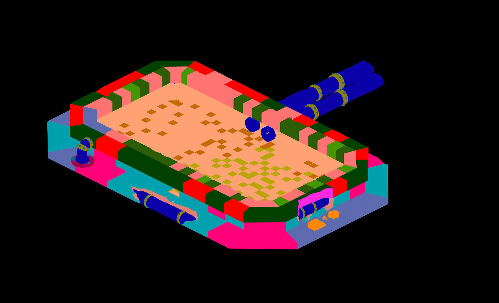 Church Hospital - Pool 01 3D model_2