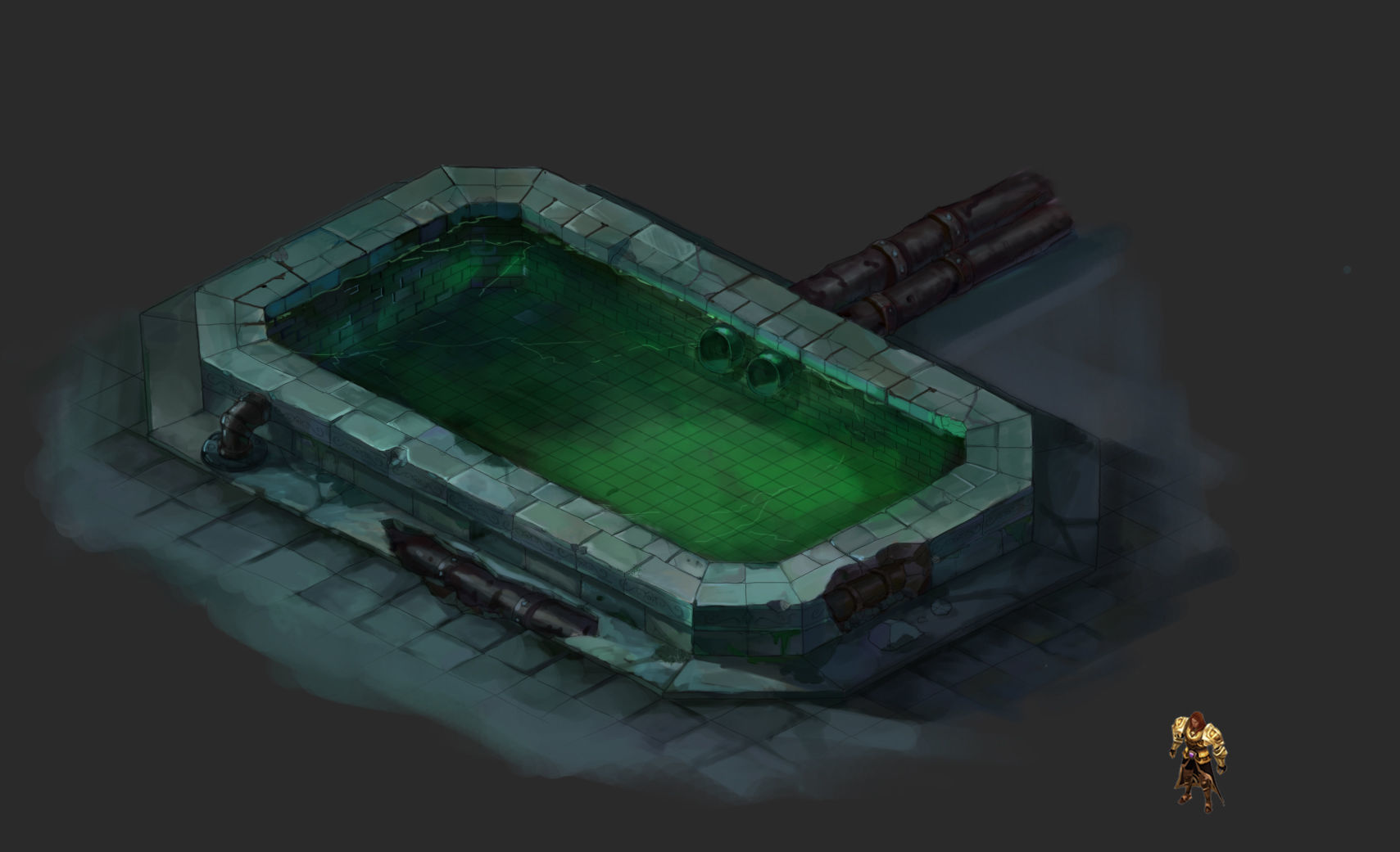 Church Hospital - Pool 01 3D model_3