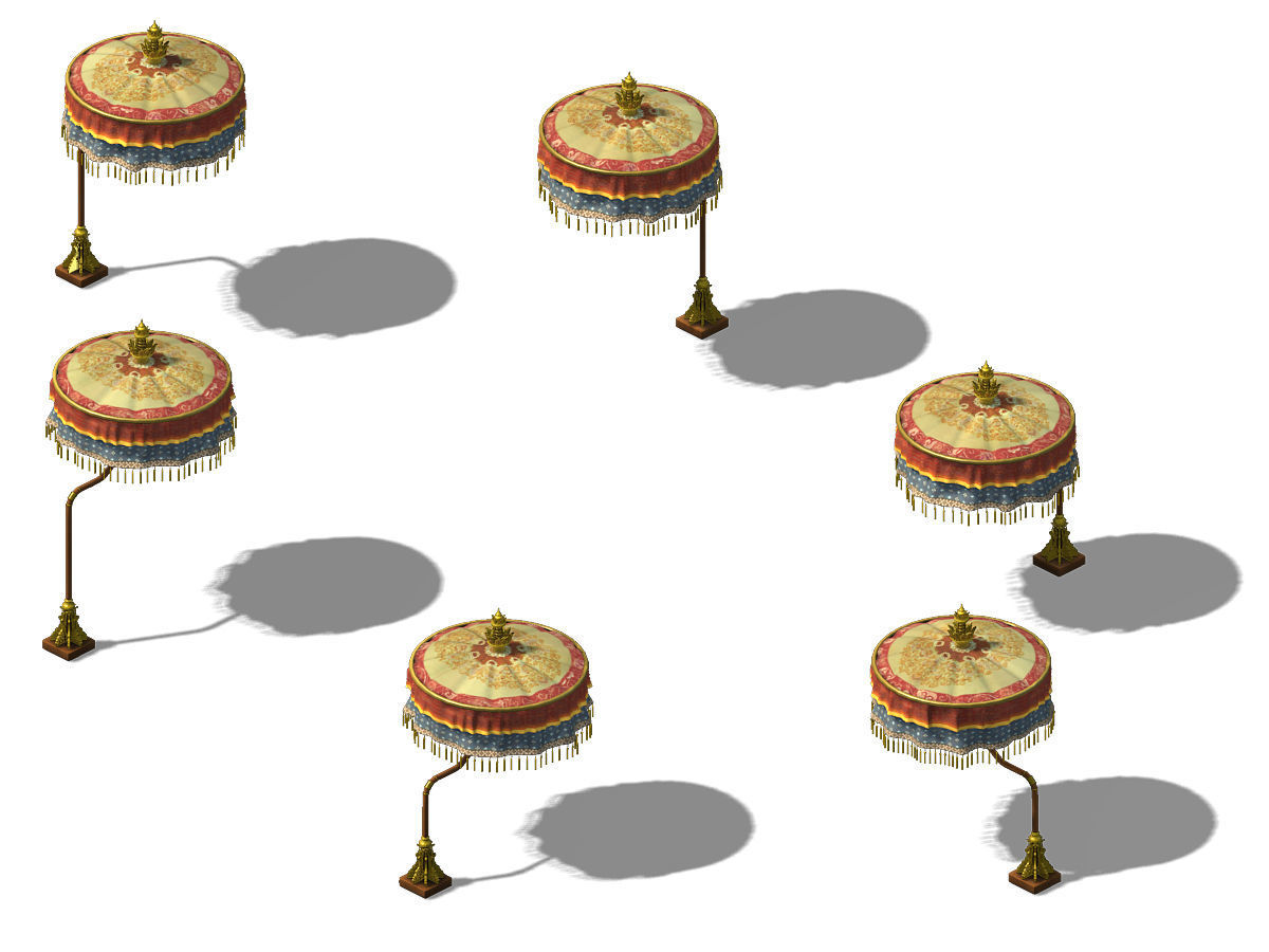 Winery umbrellas 11 3D model_1