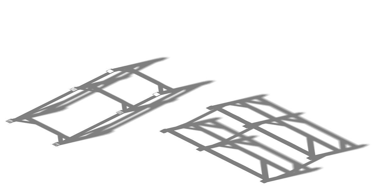 Horse racing area - wooden bar 01 3D model_4