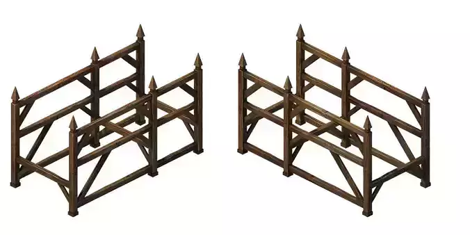 Horse racing area - wooden bar 01