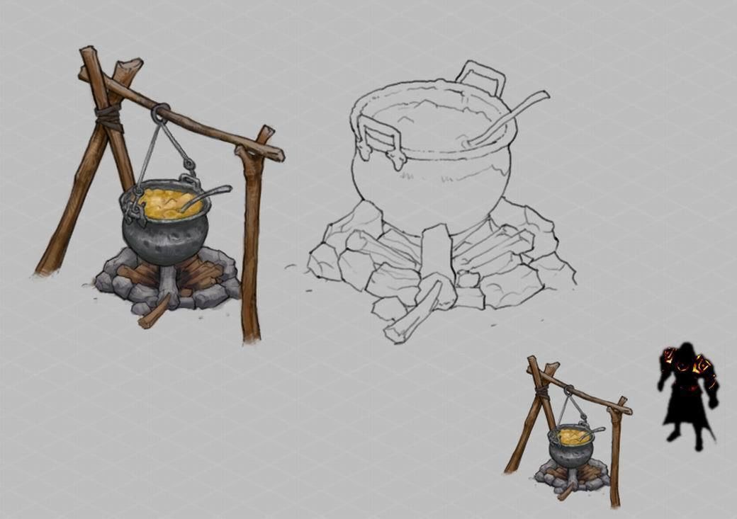 Death Desert - Bonfire 01 3D model_3