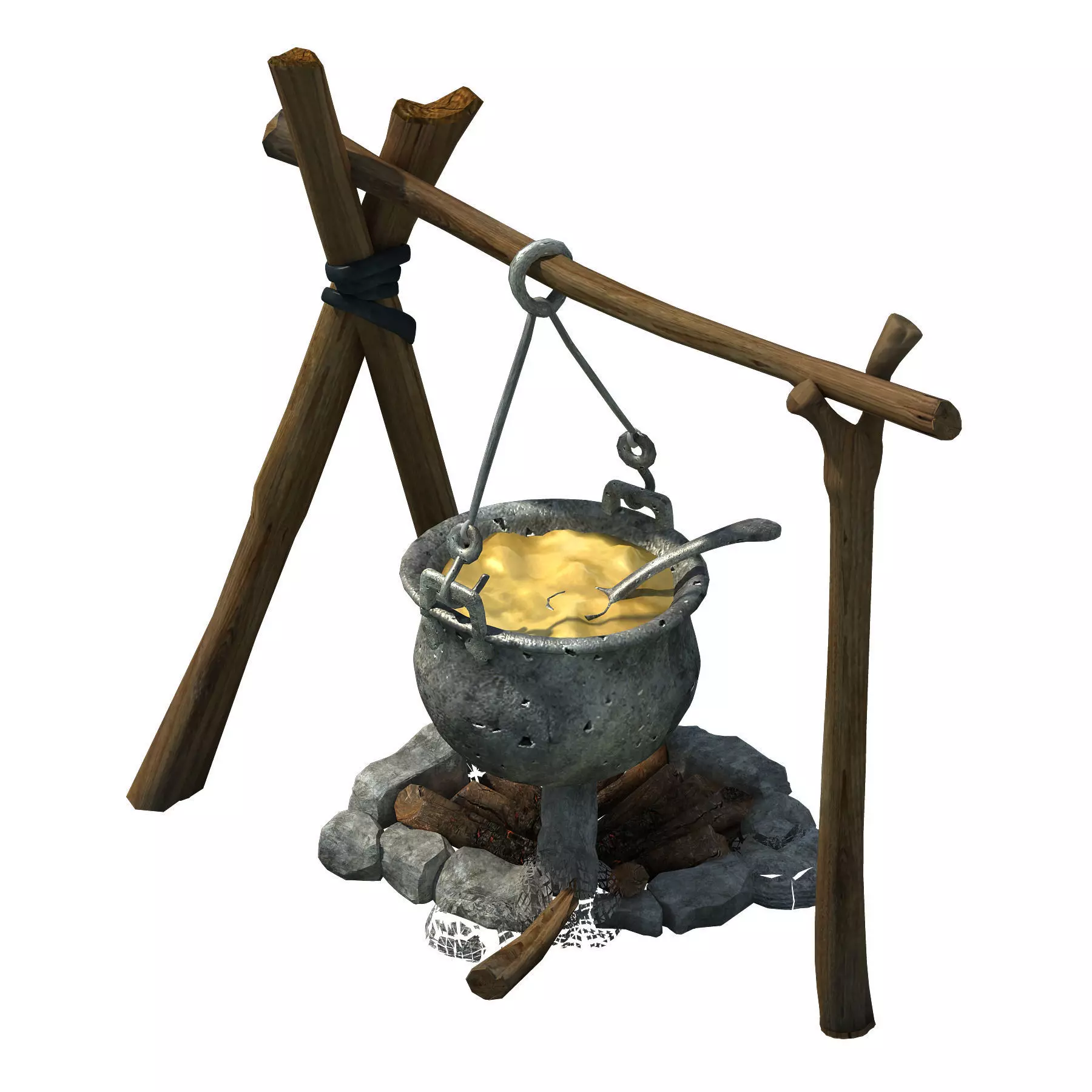 Death Desert - Bonfire 01 3D model_0