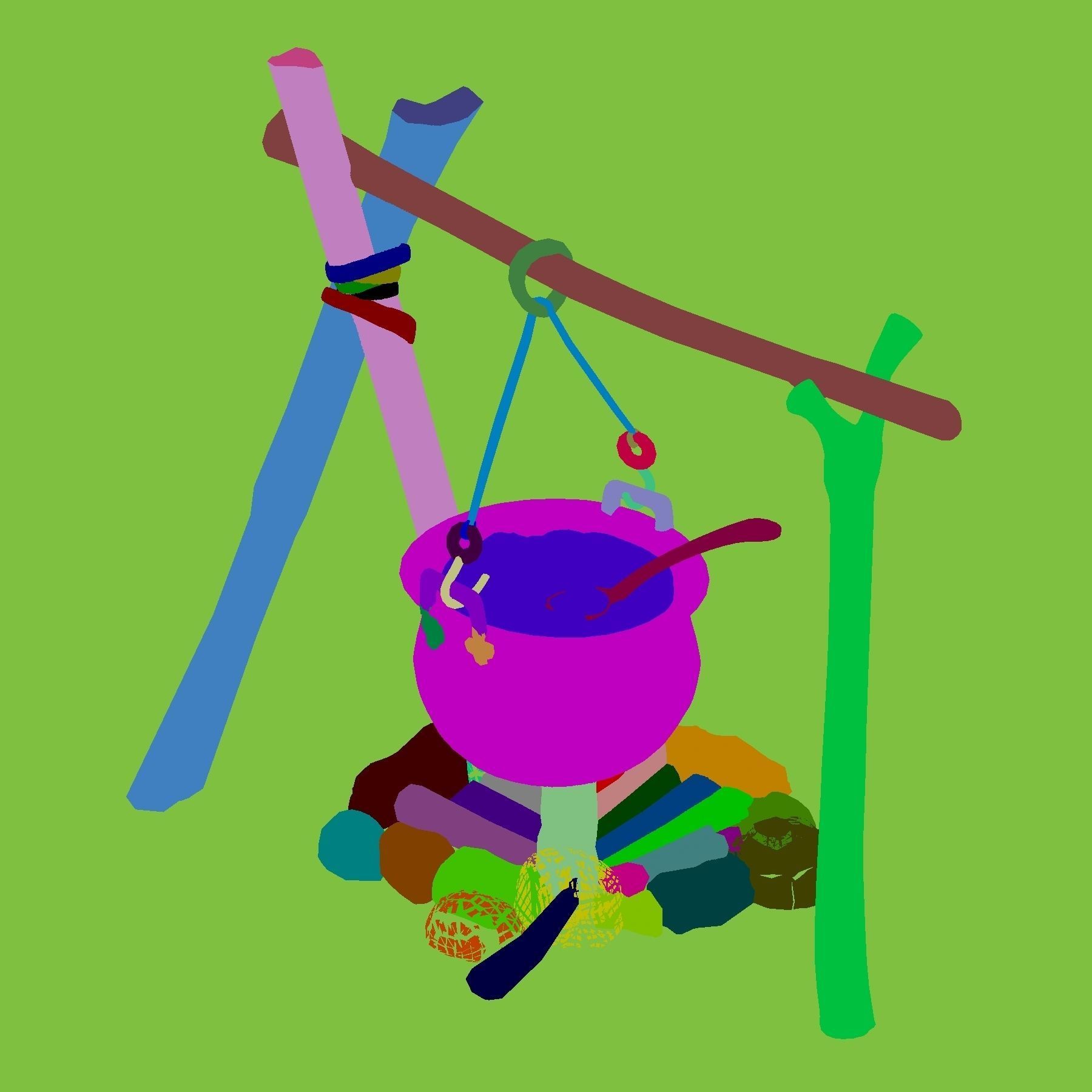 Death Desert - Bonfire 01 3D model_2