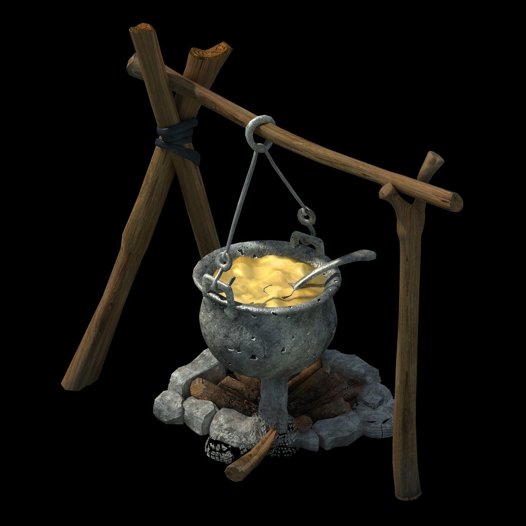 Death Desert - Bonfire 01 3D model_1