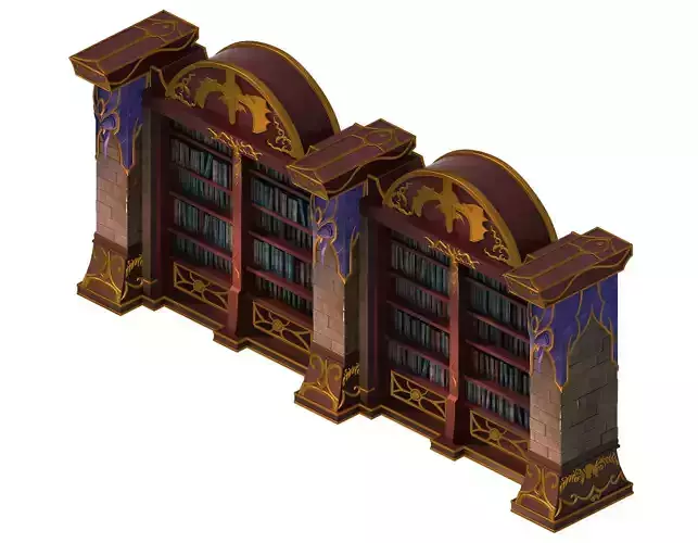 Library - Bookcase 01