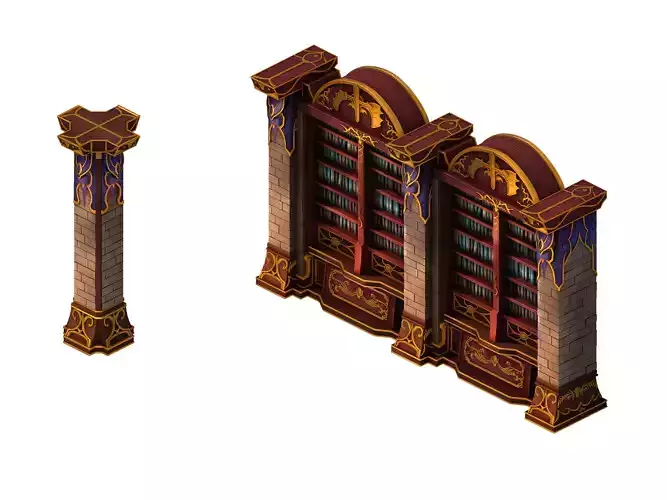 Library - Bookshelf 03