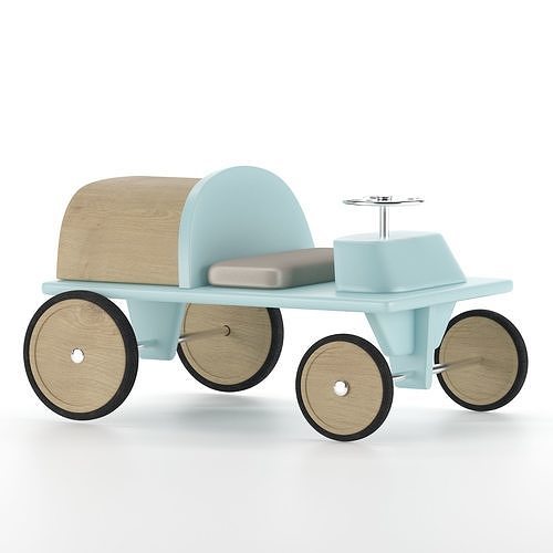 baby car blue 3D model