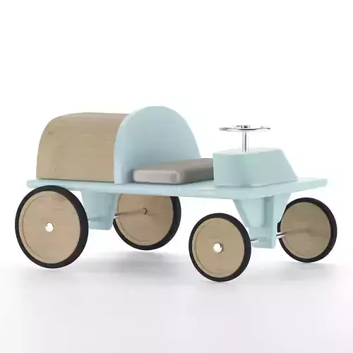 baby car blue 3D model