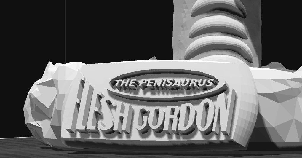 PENISAURUS from the 1974 movie parody FLESH GORDON 3D model 3D