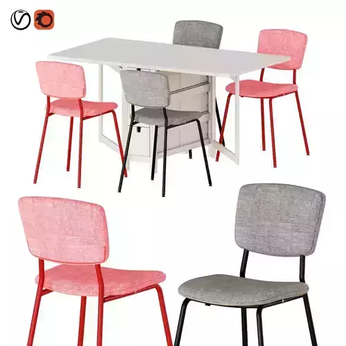 NORDEN table and KARLJAN chairs
