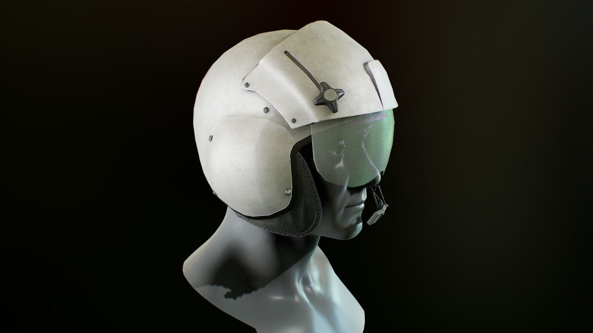Gentex SPH 5  helmet Low-poly 3D model_8