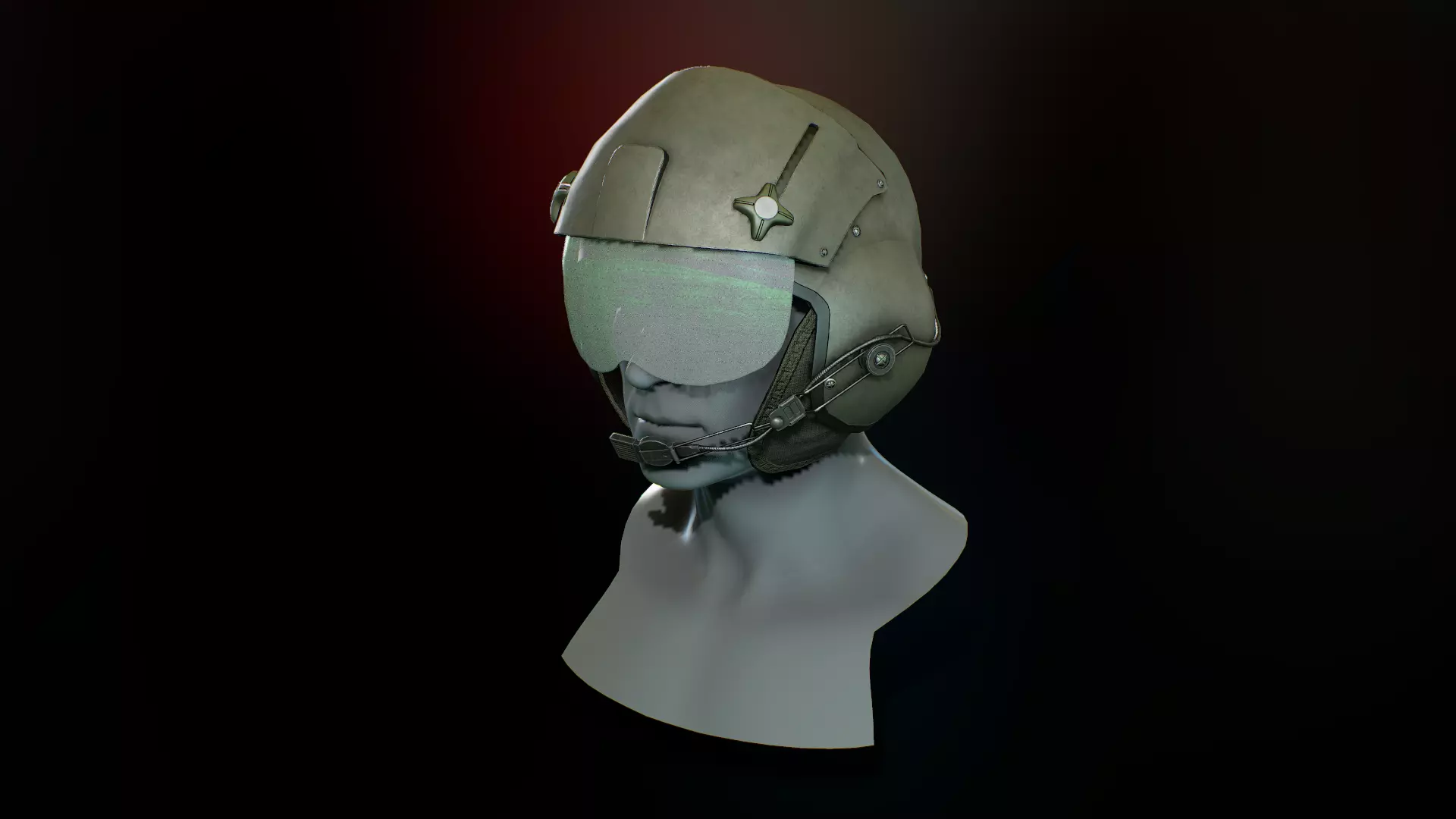 Gentex SPH 5  helmet Low-poly 3D model_0