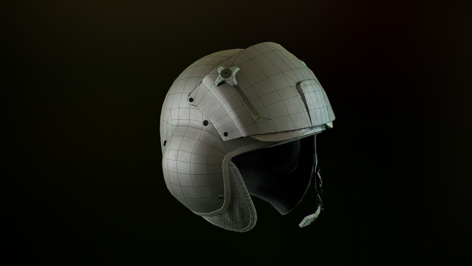 Gentex SPH 5  helmet Low-poly 3D model_15