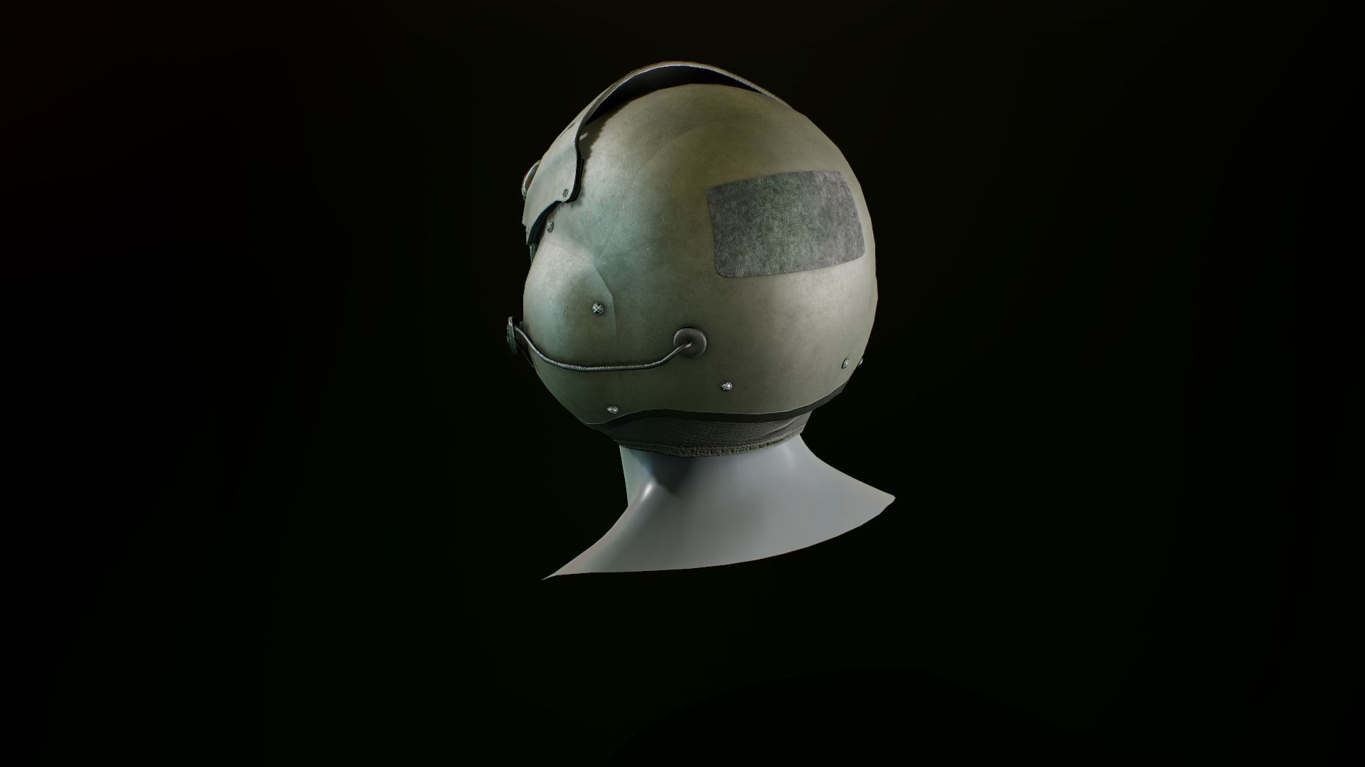 Gentex SPH 5  helmet Low-poly 3D model_5