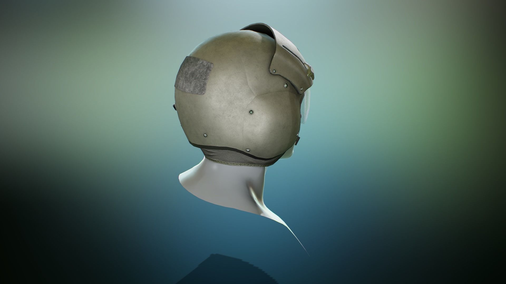 Gentex SPH 5  helmet Low-poly 3D model_4