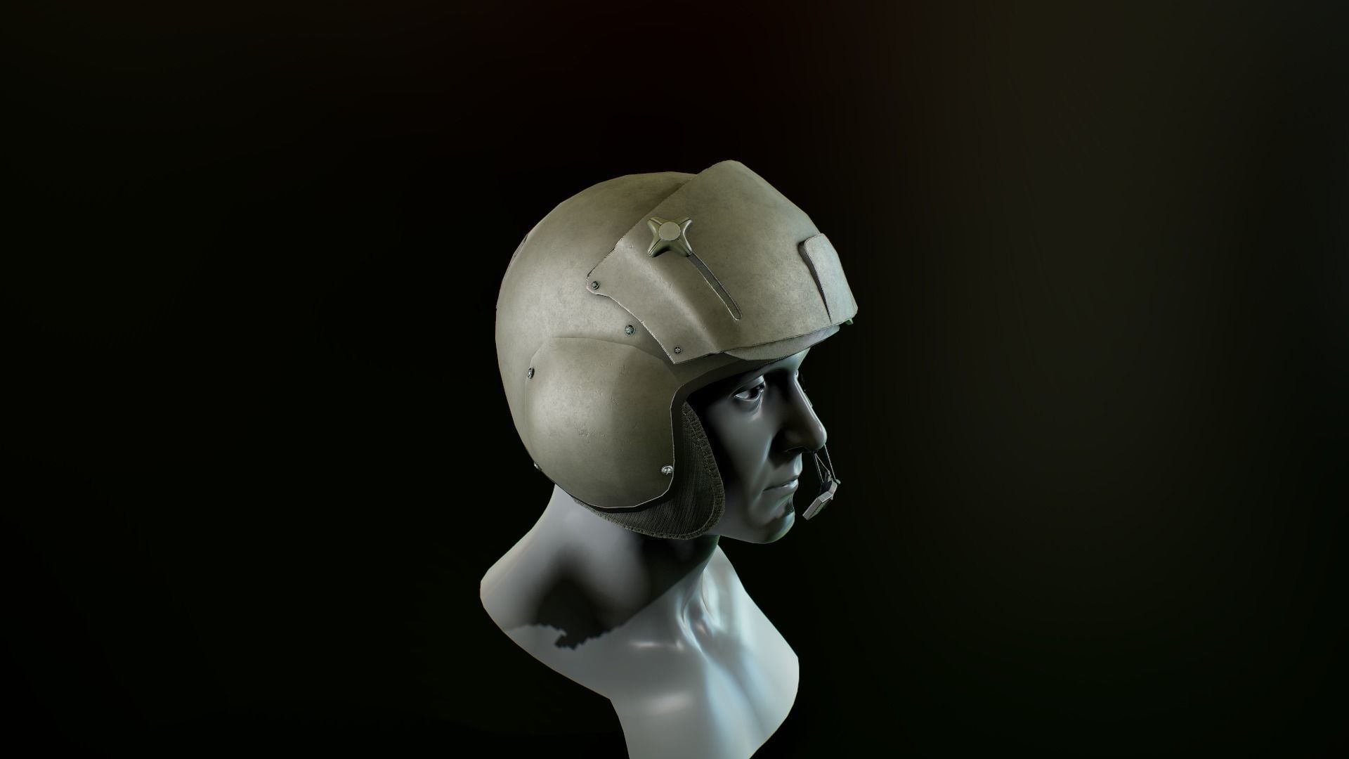 Gentex SPH 5  helmet Low-poly 3D model_13