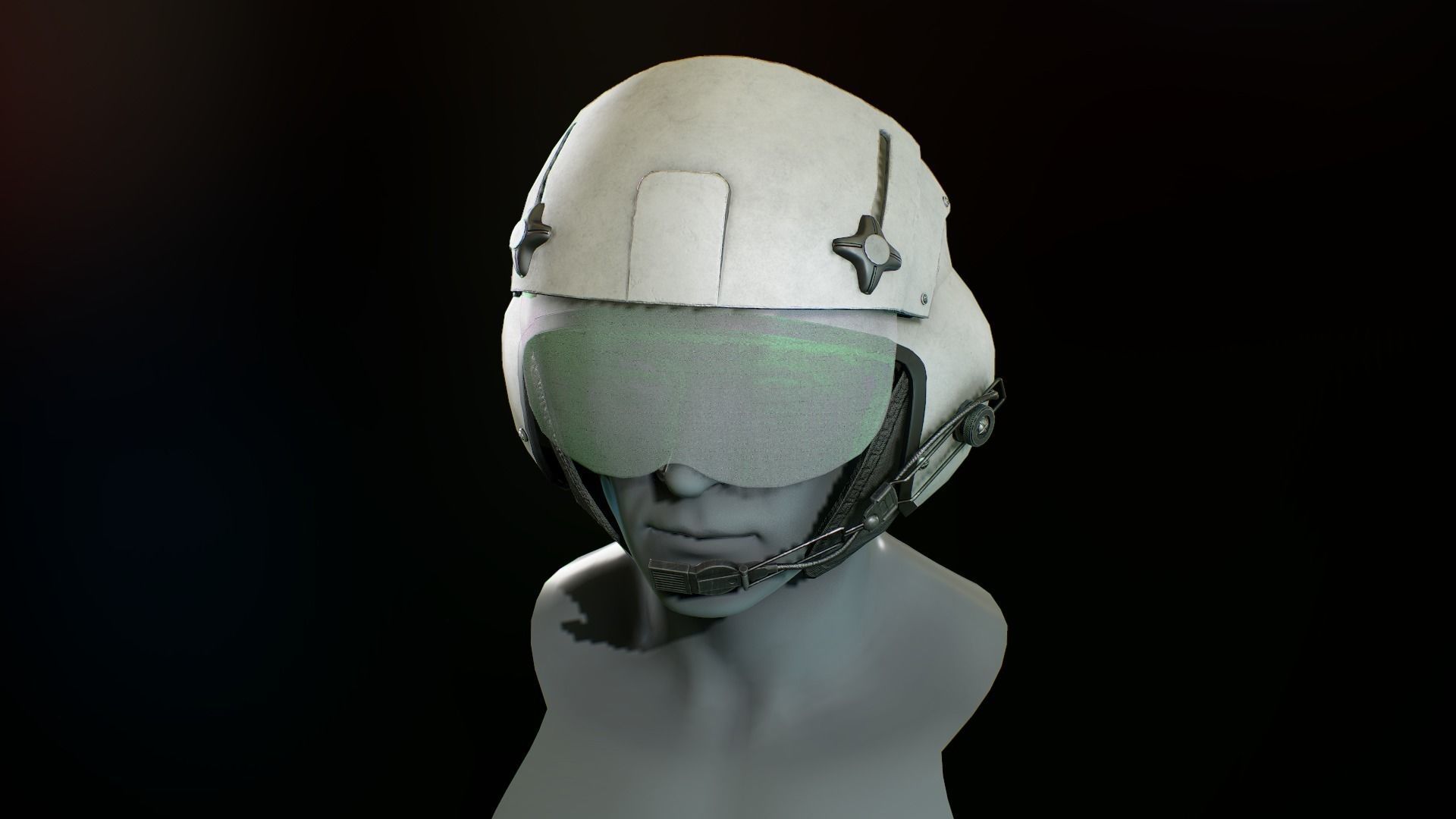 Gentex SPH 5  helmet Low-poly 3D model_7
