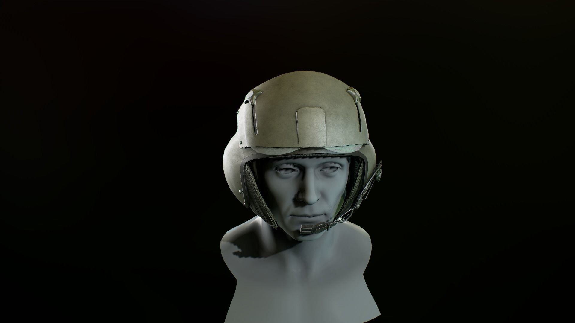 Gentex SPH 5  helmet Low-poly 3D model_12