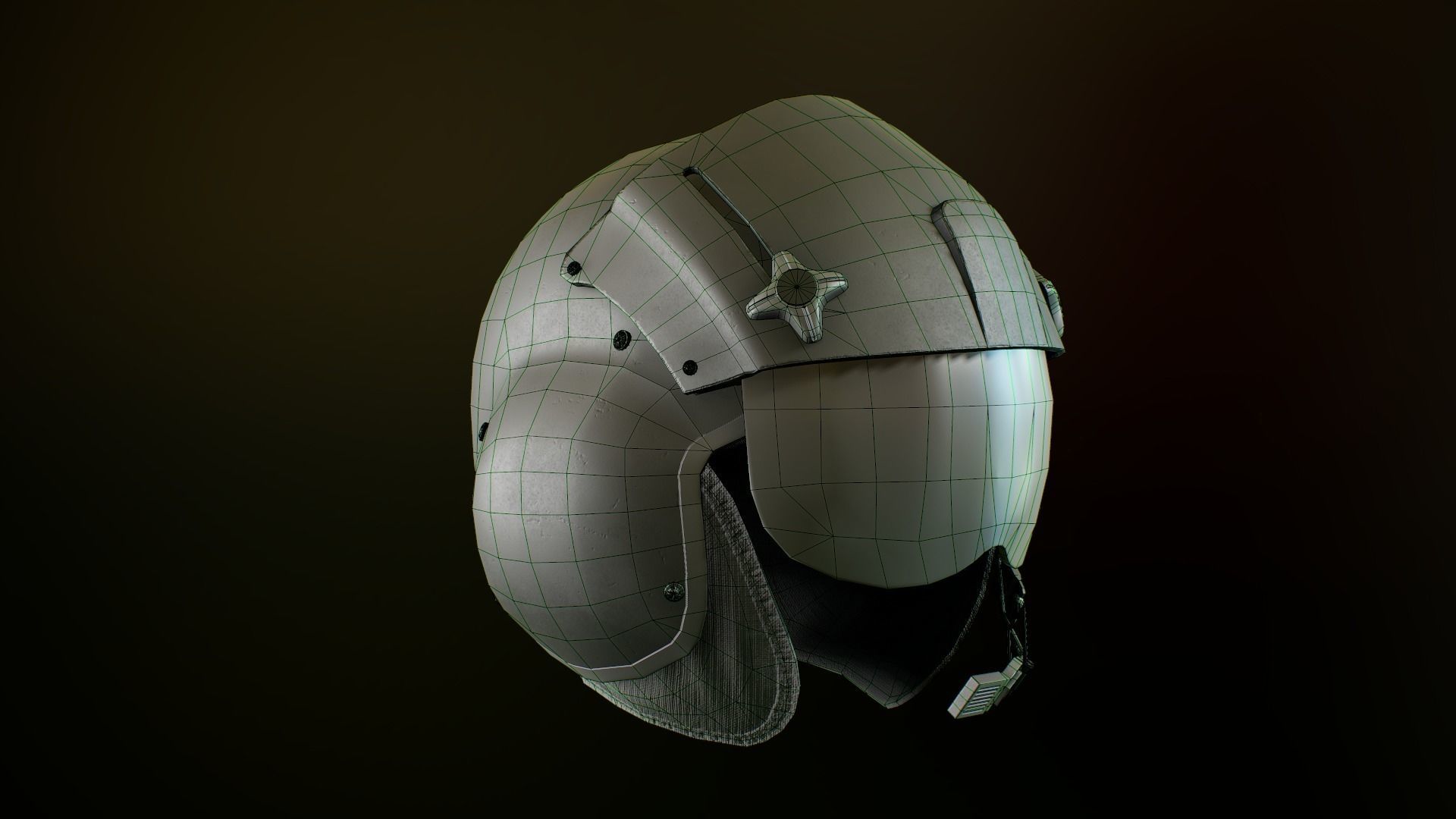 Gentex SPH 5  helmet Low-poly 3D model_19
