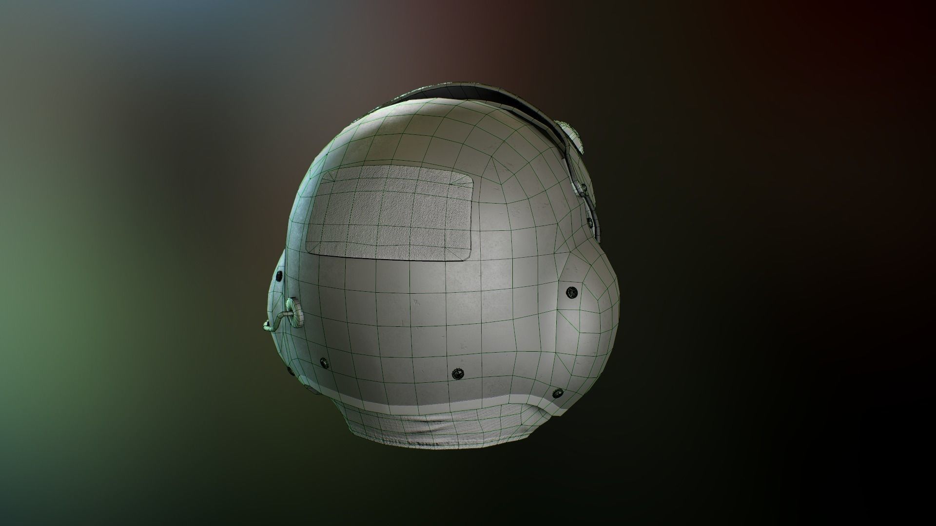 Gentex SPH 5  helmet Low-poly 3D model_16