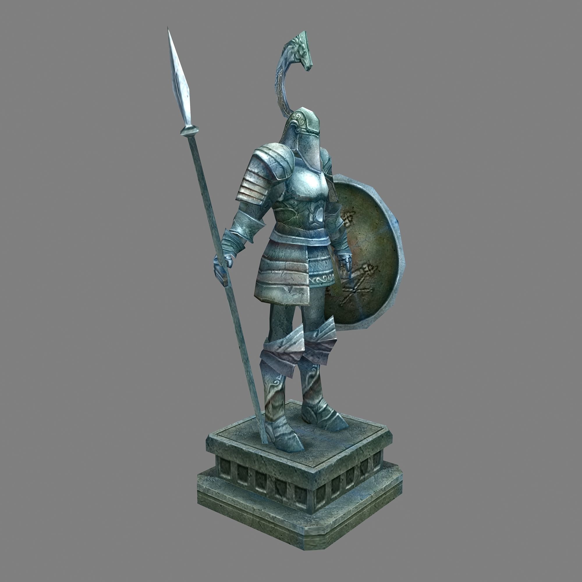 Vampire City - Corridor Armor 01 3D model_1