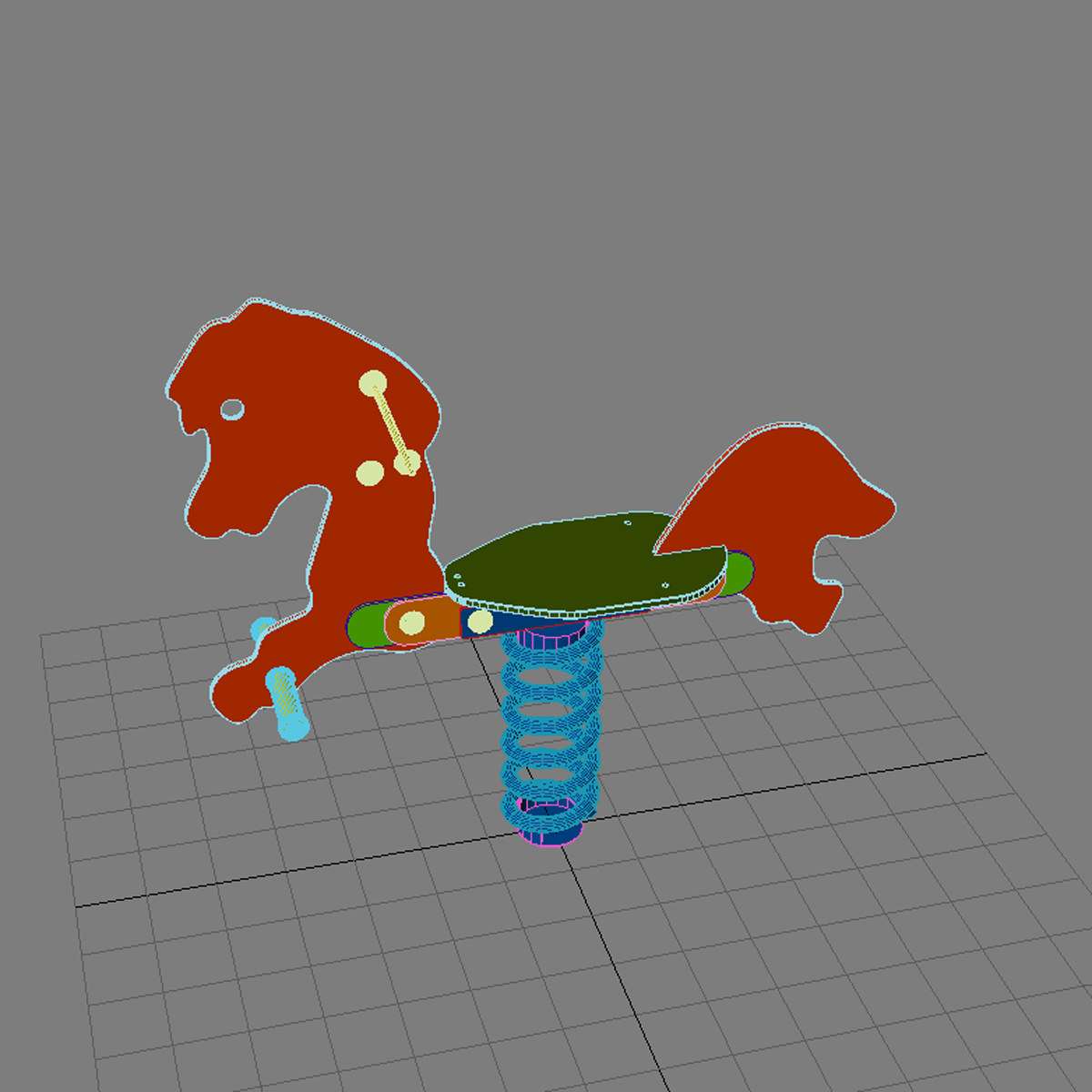 Springtoy Horse MAX 2011 3D model_4