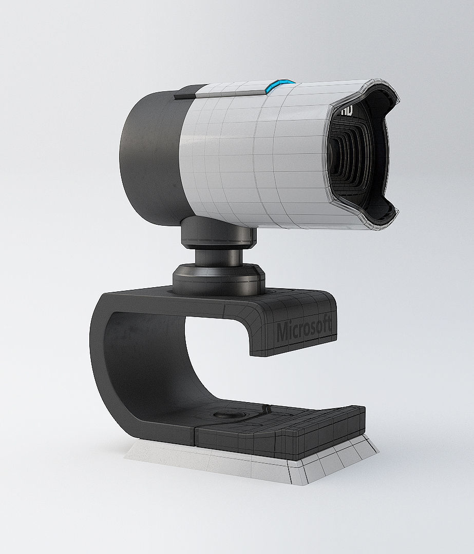 lifecam microsoft webcam Low-poly 3D model_4