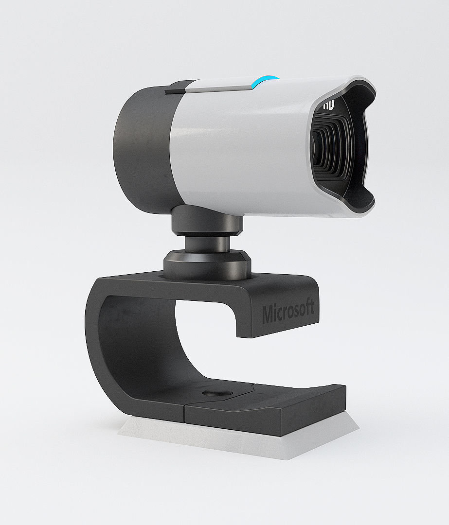 lifecam microsoft webcam Low-poly 3D model_2