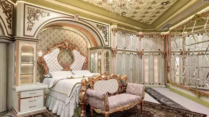 Classic Style Master Bedroom Design