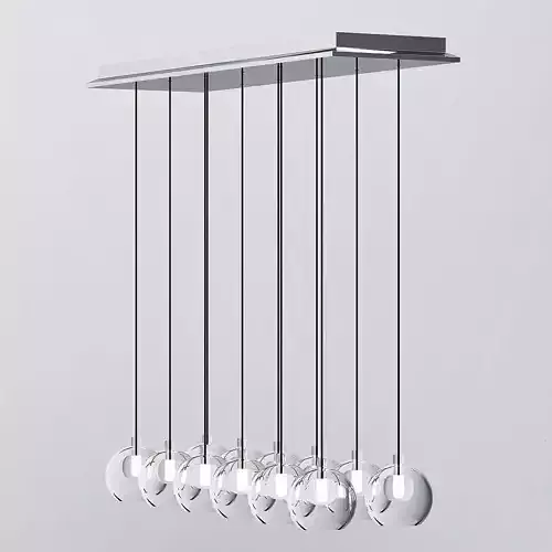 Modern Glass Pendant Light Natural Curved