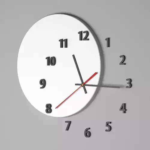 Wall clock OUT OF TIME