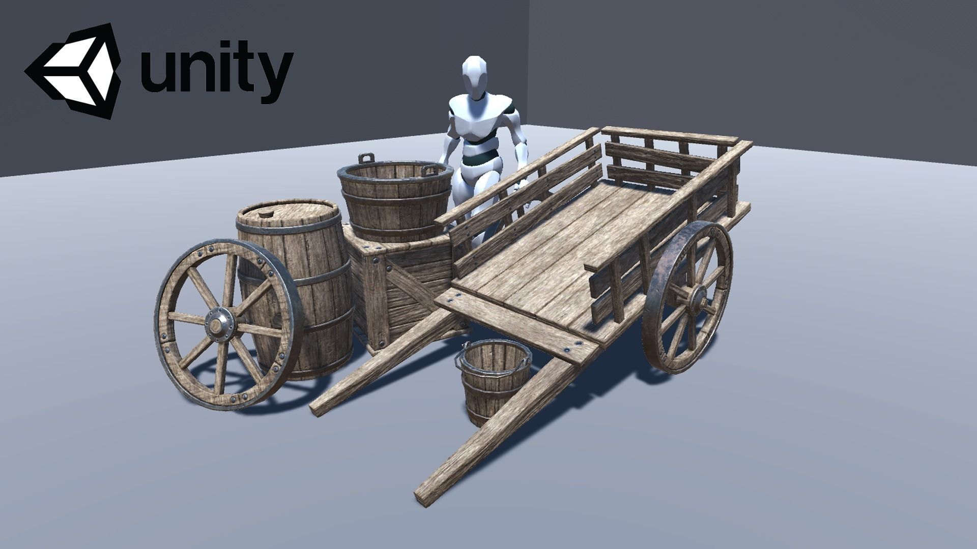 Simple Medieval Props Low-poly 3D model_2