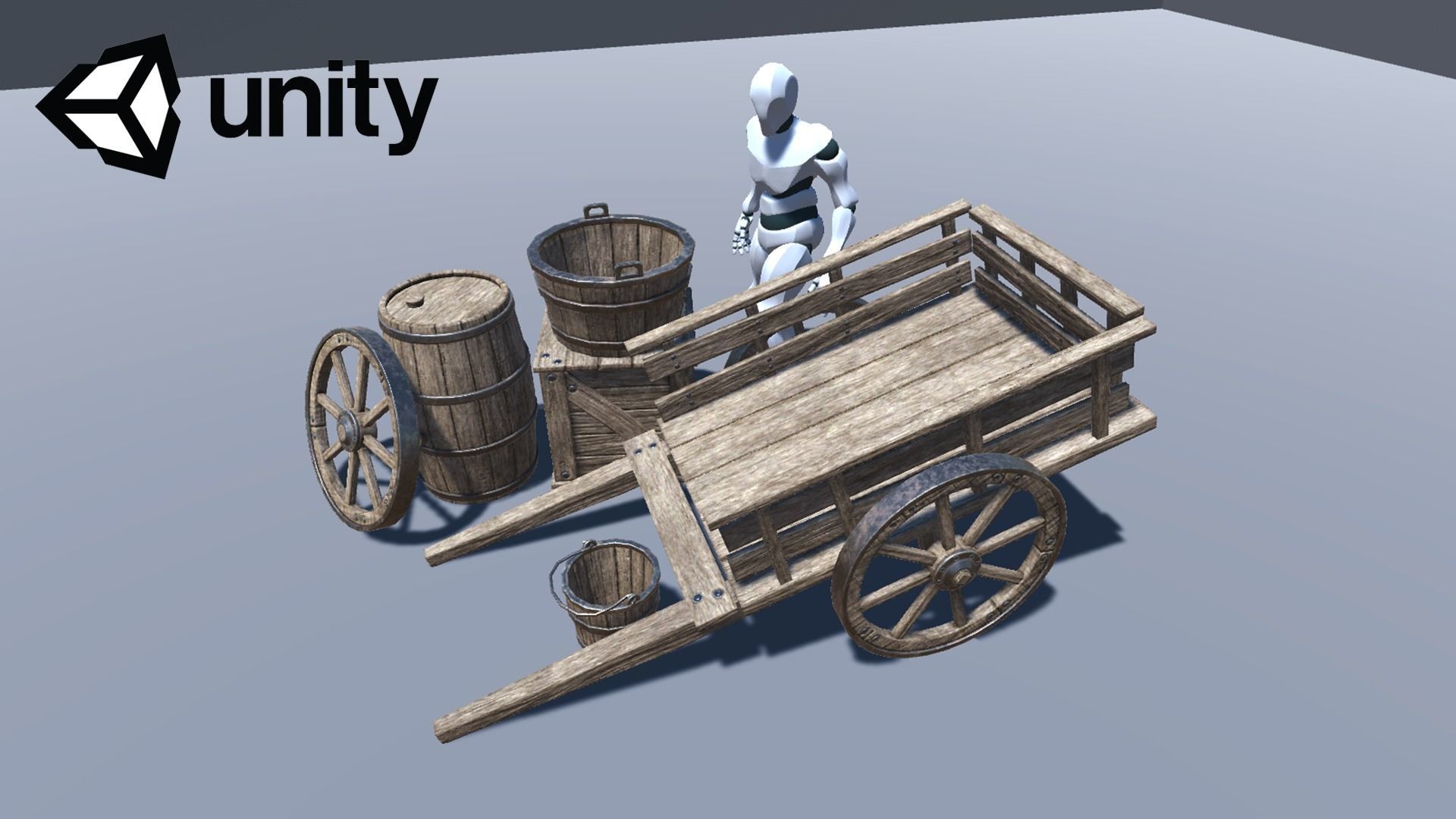 Simple Medieval Props Low-poly 3D model_4