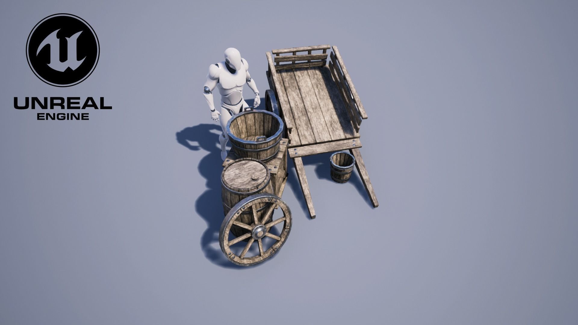Simple Medieval Props Low-poly 3D model_5