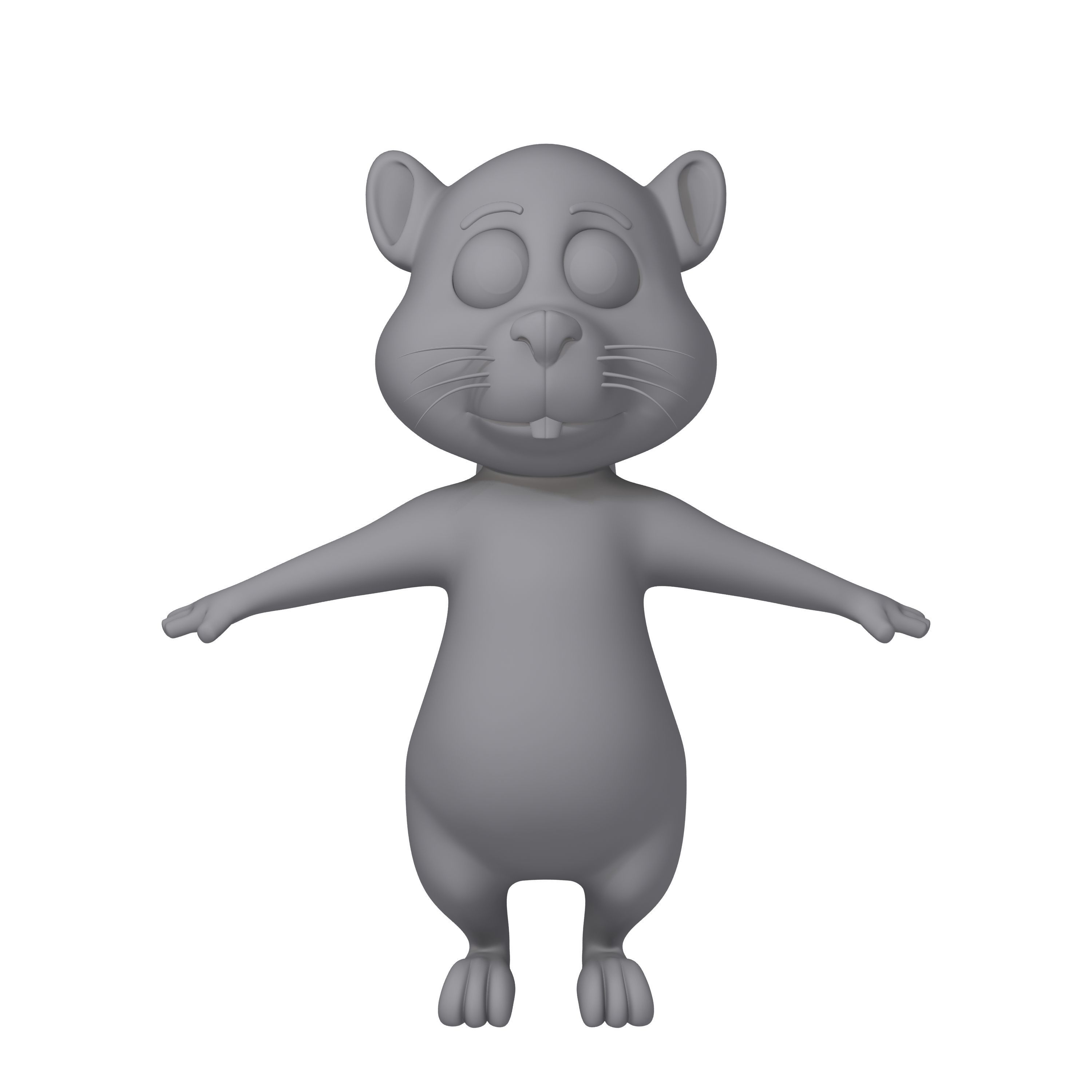 Squirrel Cartoon 3D model_9