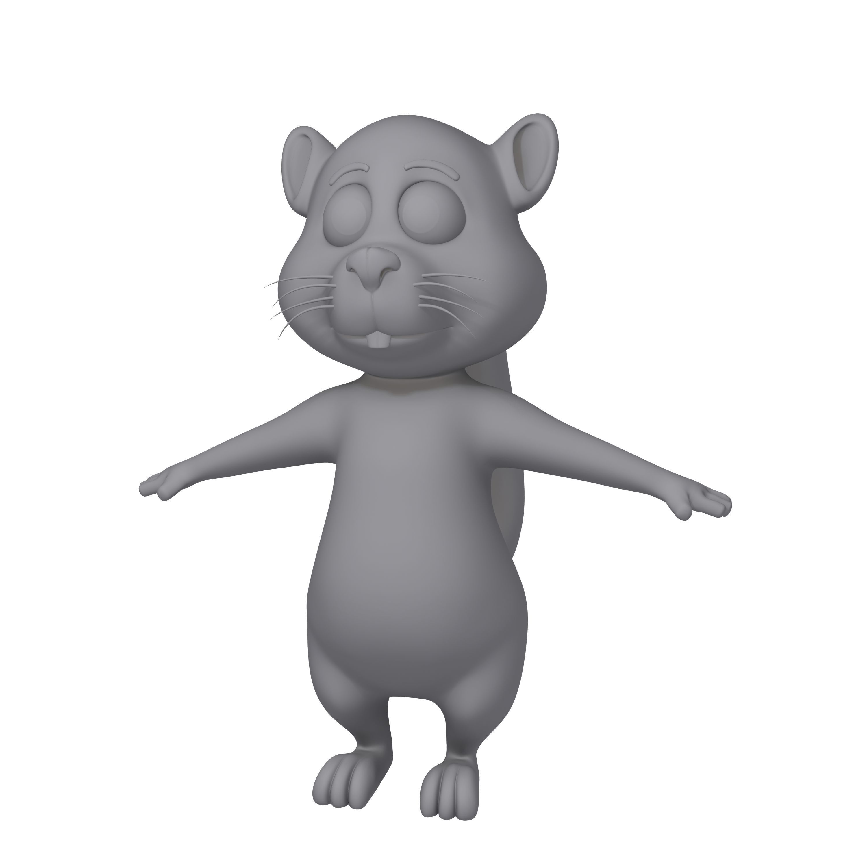 Squirrel Cartoon 3D model_12