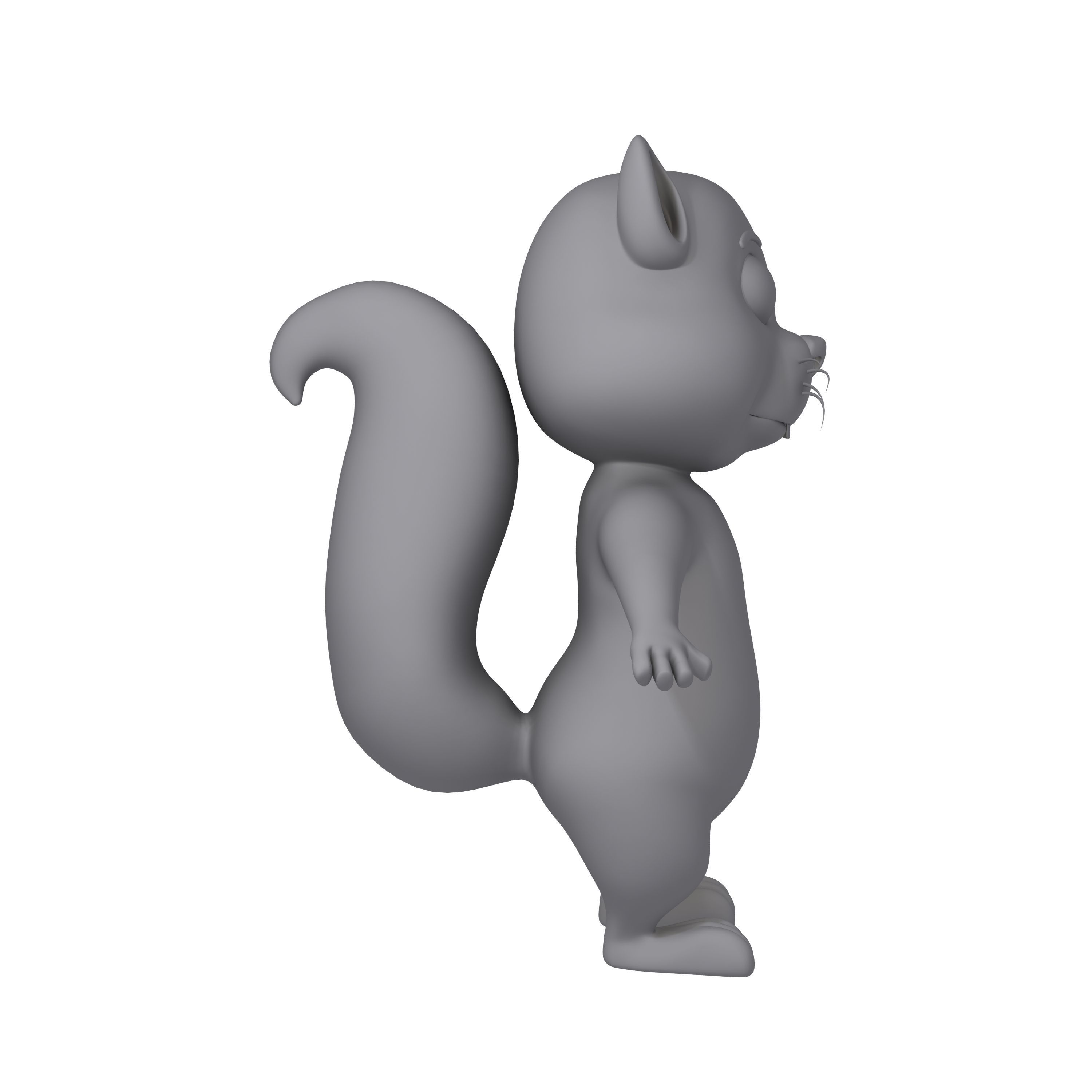 Squirrel Cartoon 3D model_10