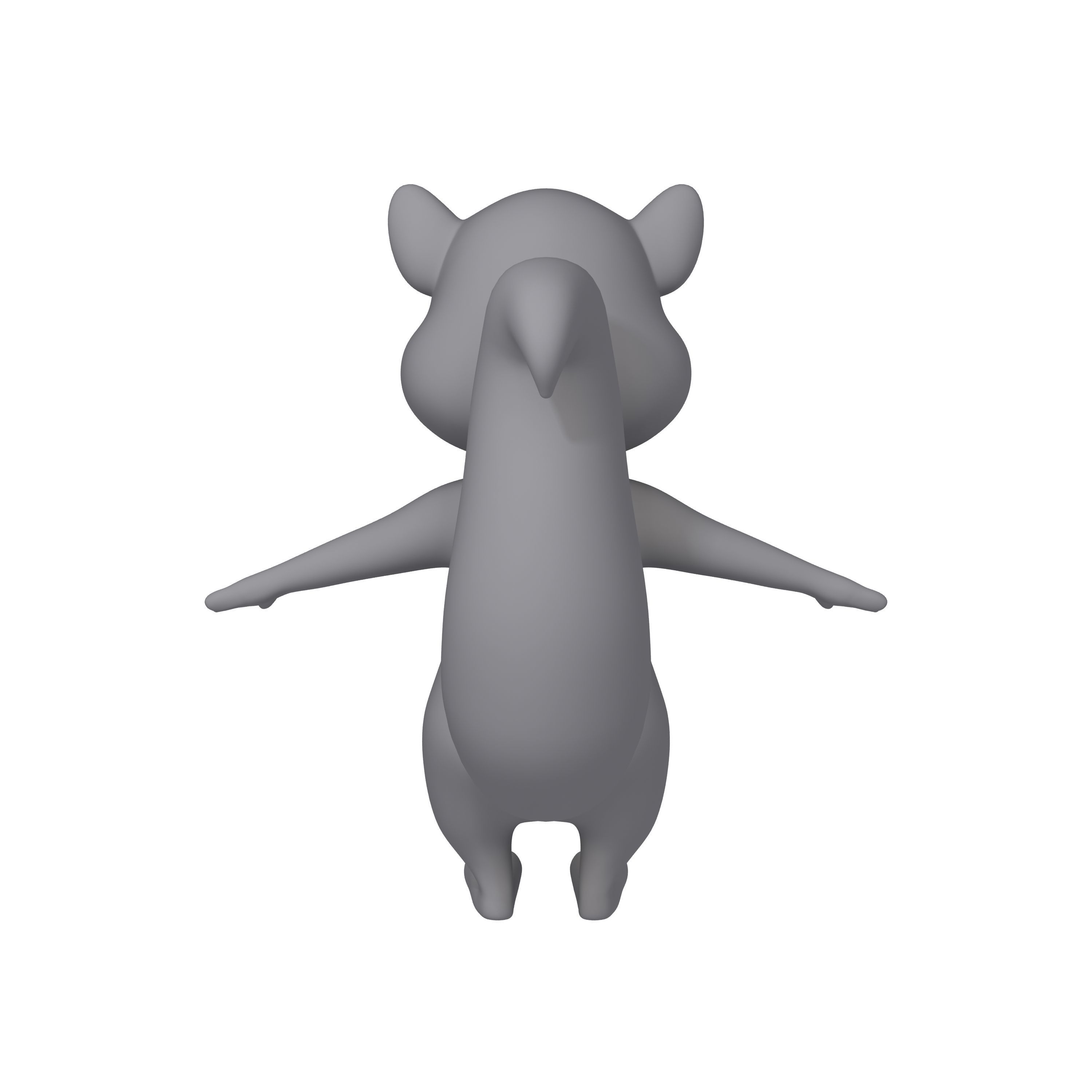Squirrel Cartoon 3D model_11