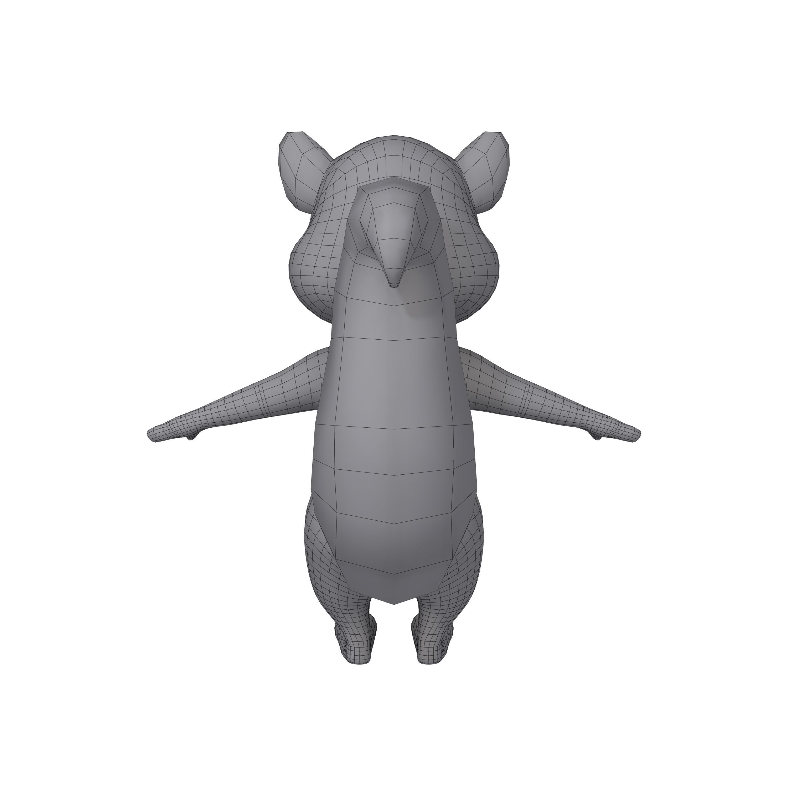 Squirrel Cartoon 3D model_7