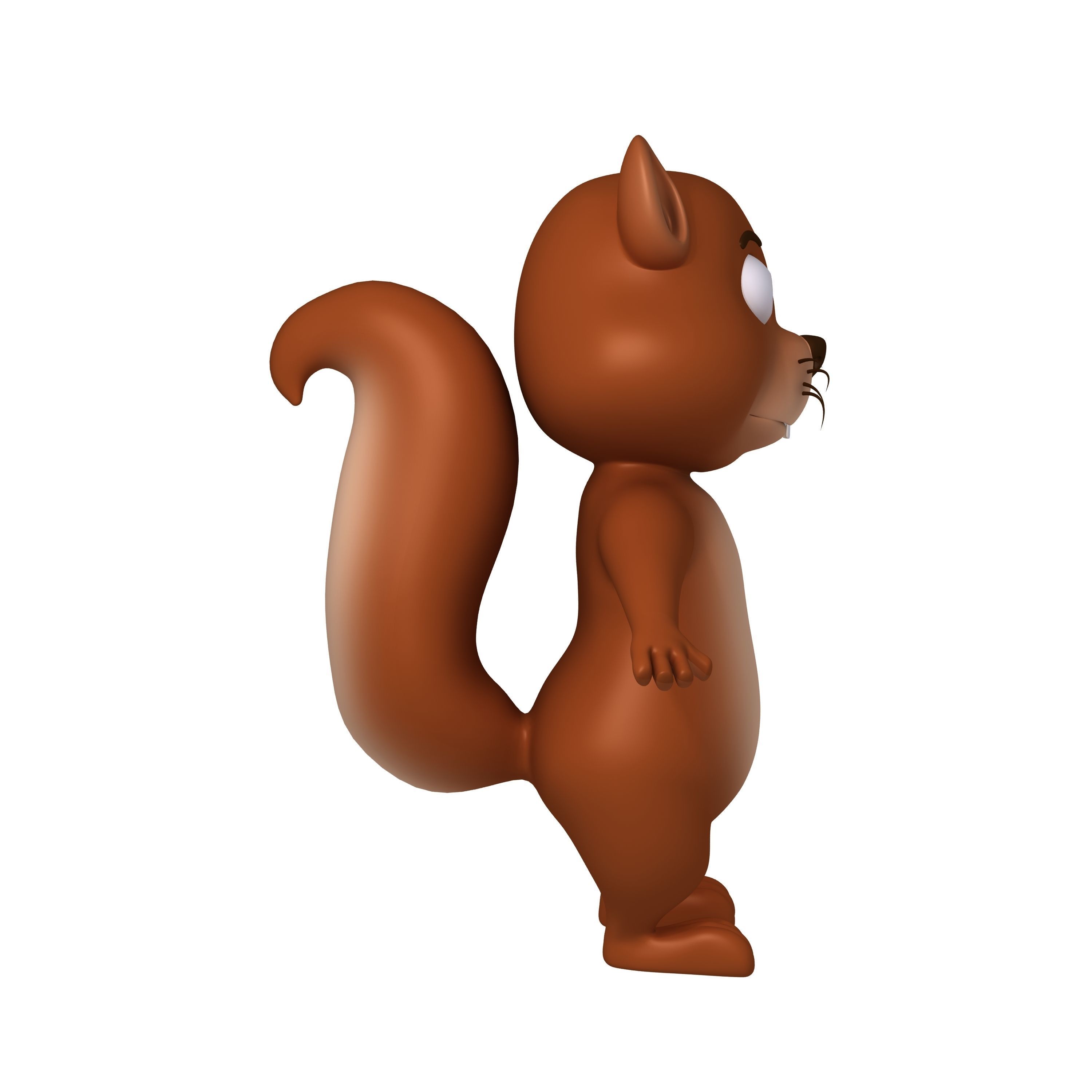 Squirrel Cartoon 3D model_3