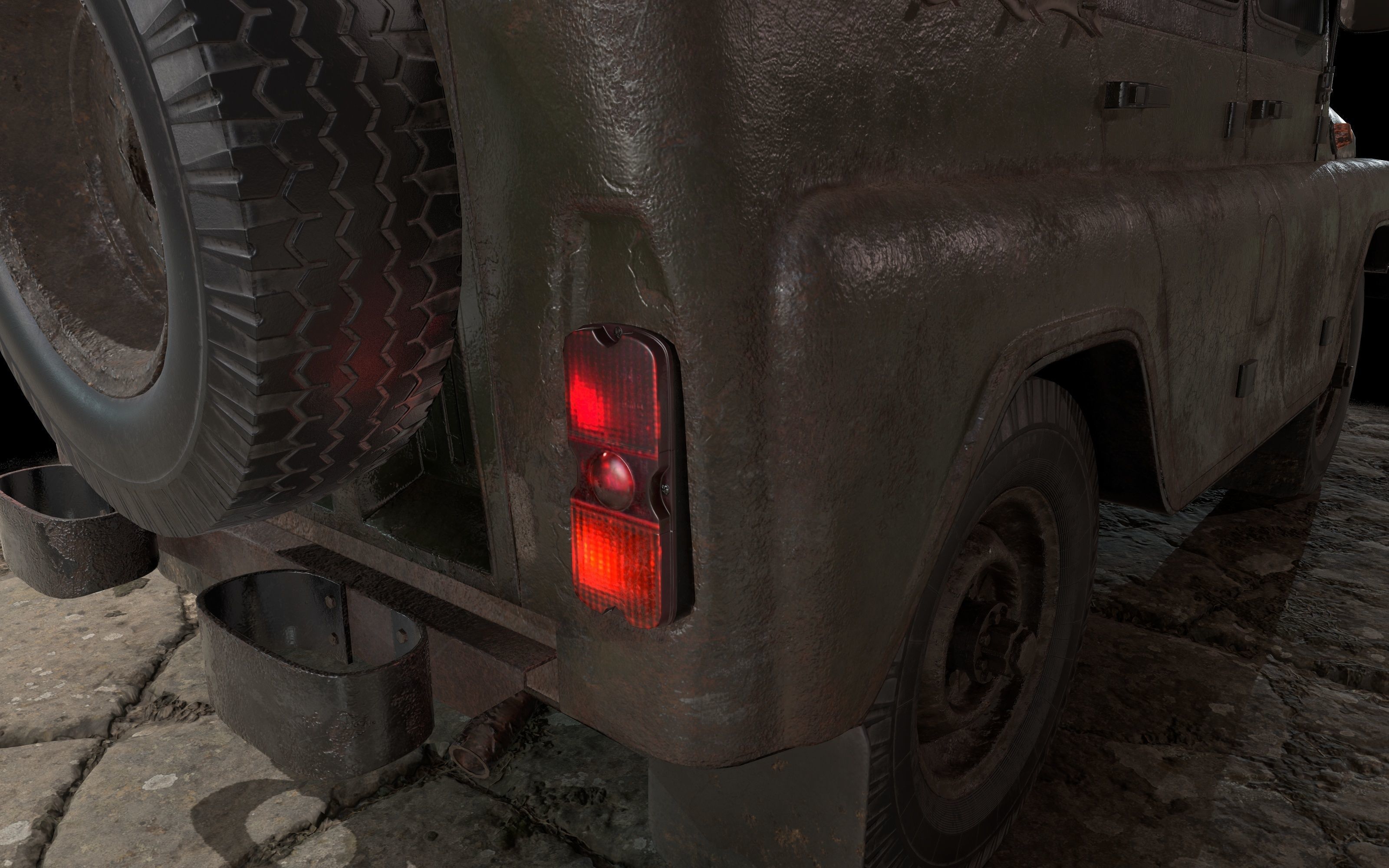 UAZ 469 Low-poly 3D model_5