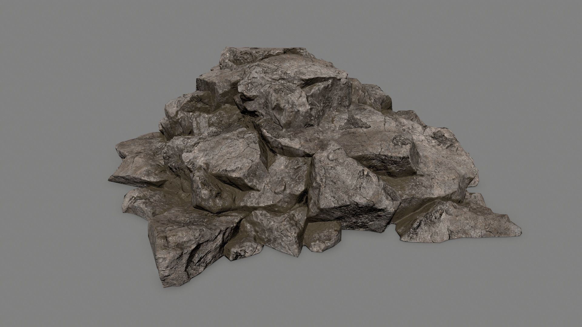 rocks rock Low-poly 3D model_26