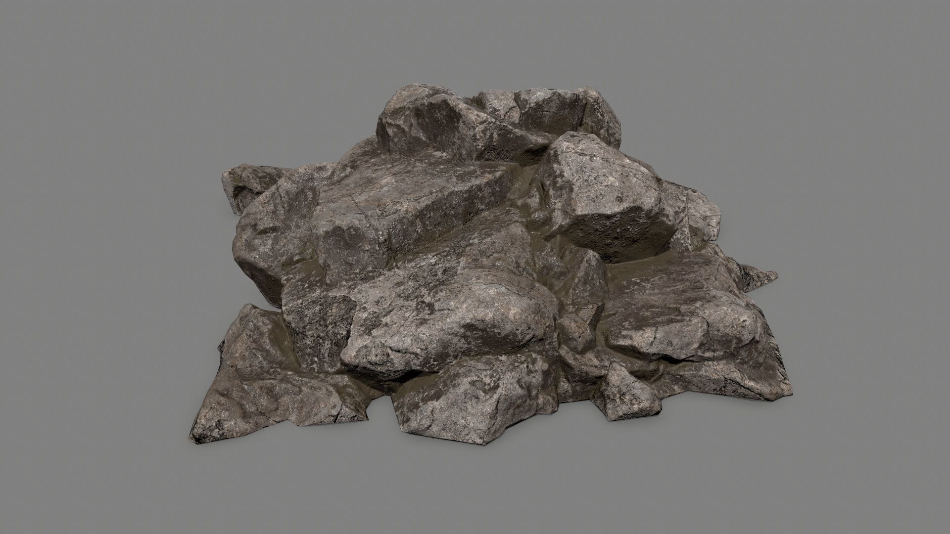 rocks rock Low-poly 3D model_22