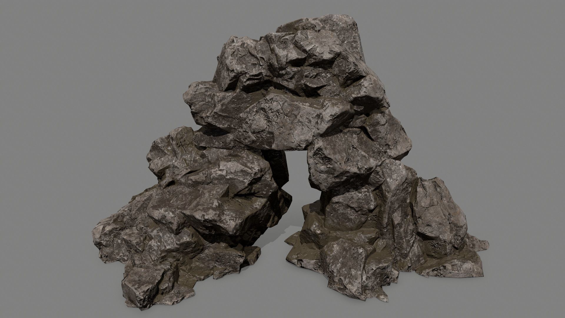 rocks rock Low-poly 3D model_20