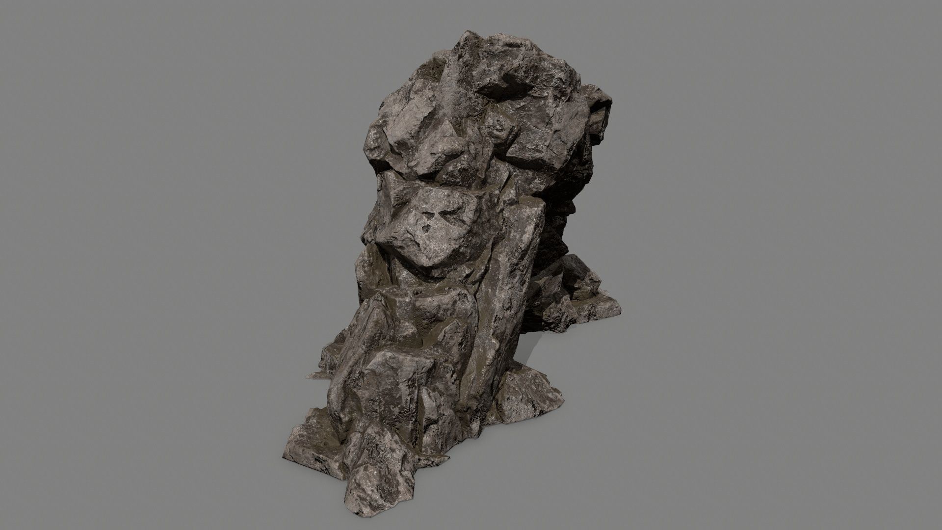 rocks rock Low-poly 3D model_15