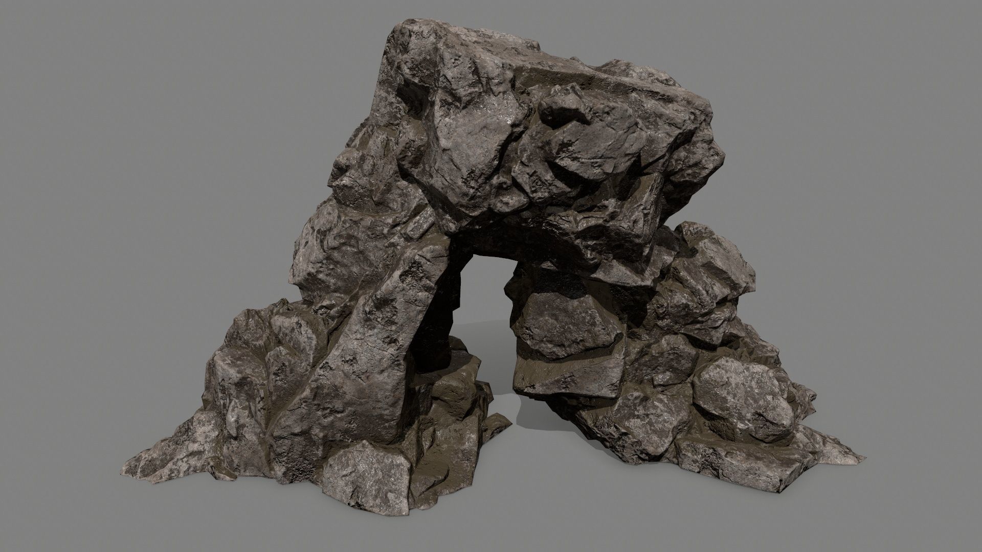 rocks rock Low-poly 3D model_19